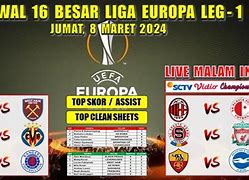 Livescore Liga Europa Malam Ini